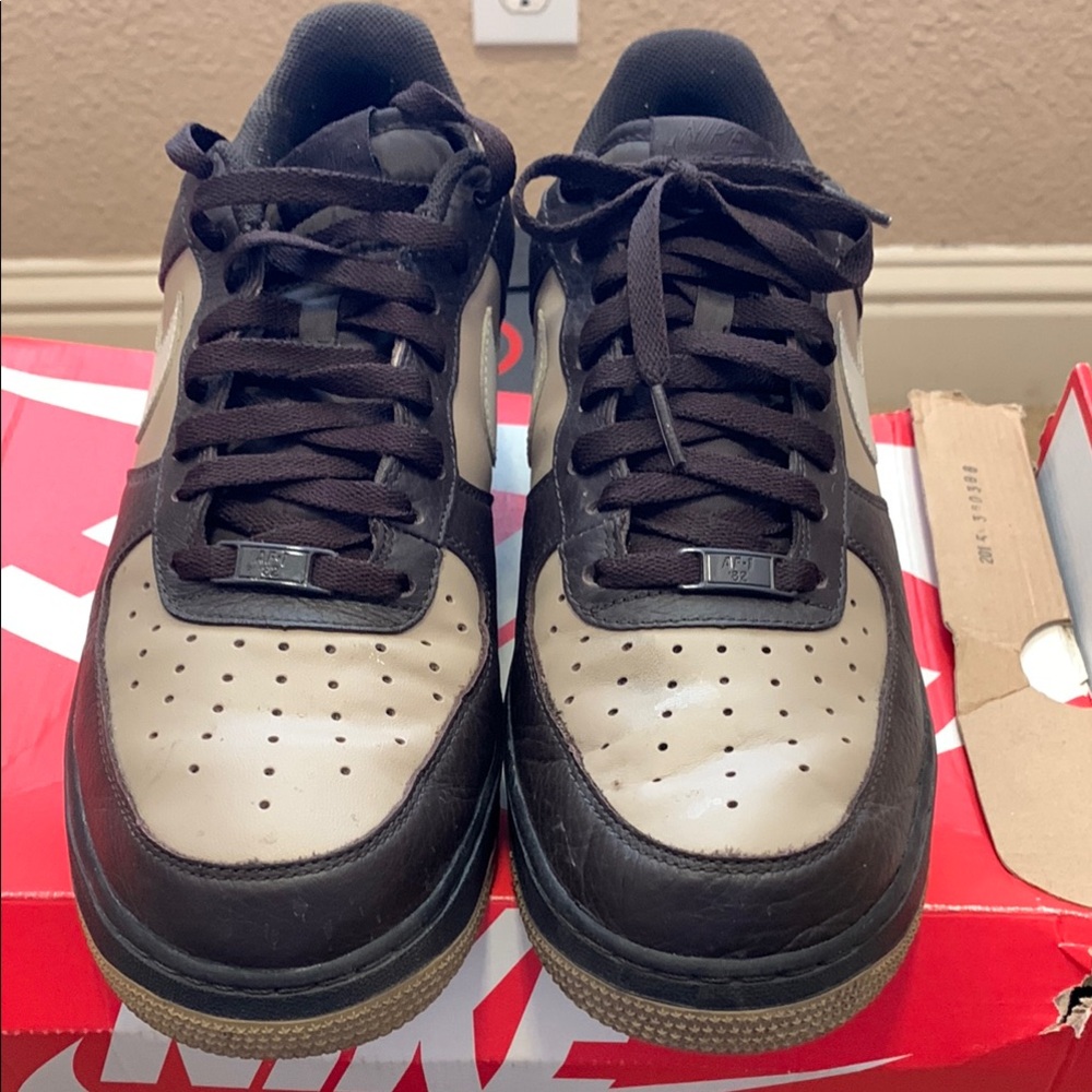 Nike Black and Tan AF1’s